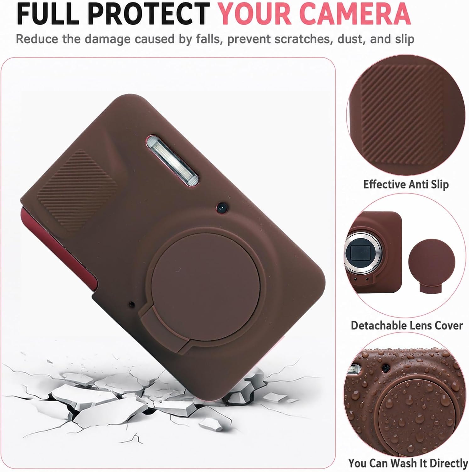 Case for Kodak Pixpro FZ55 Digital Camera (Brown N2) image 3