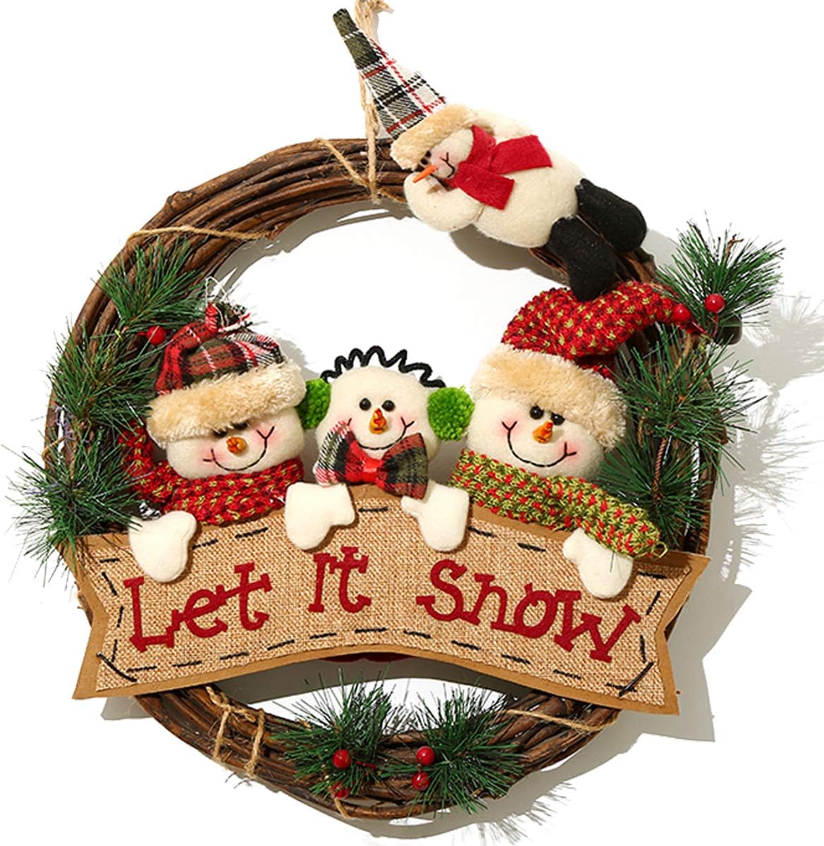 Snowman Christmas Wreaths Greet Your Guests With Cheer
