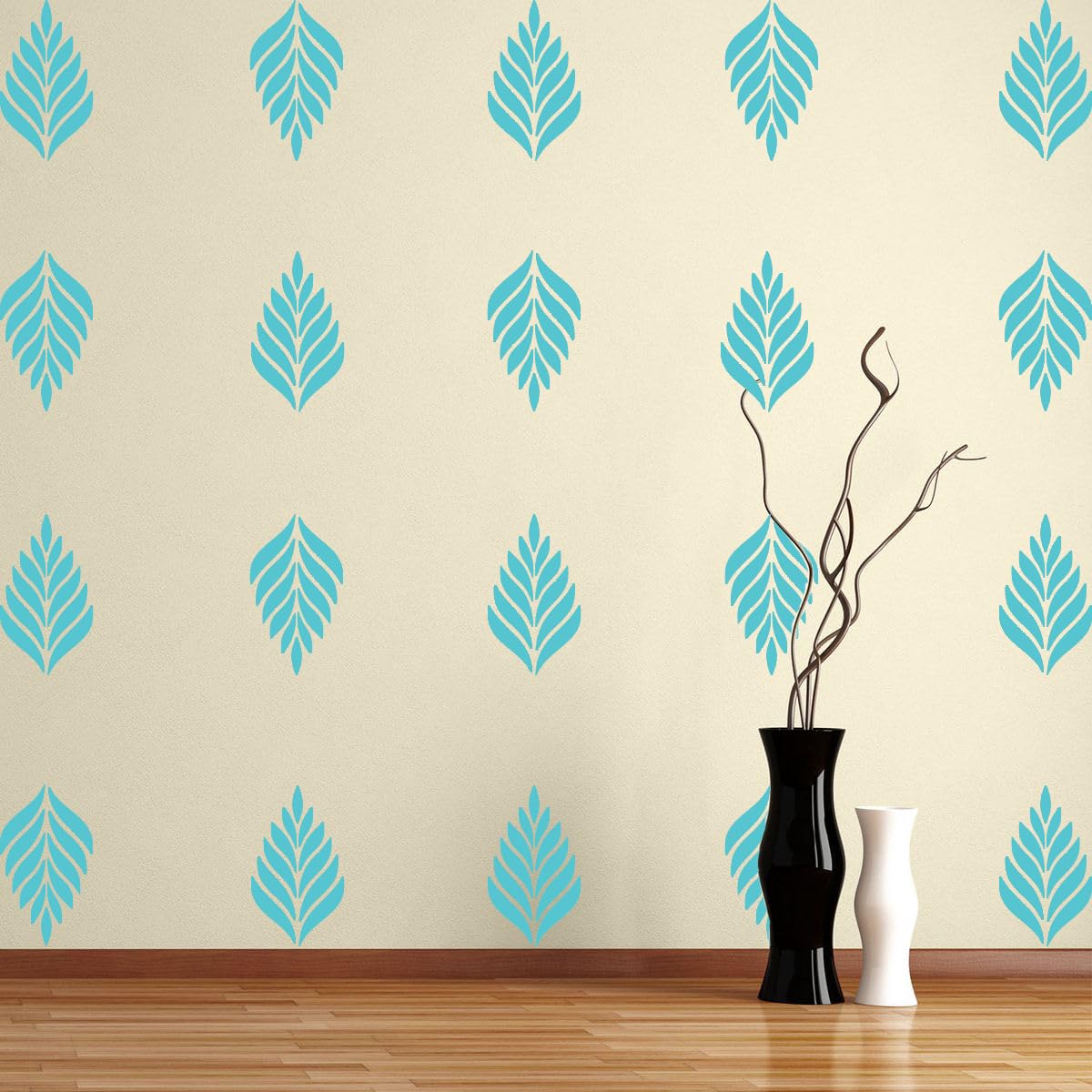 Modern Fern Leaf Wall Decals - Gold Leaf Sticker -4