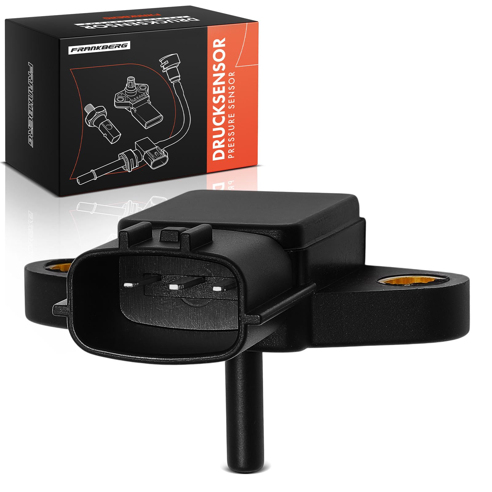 Frankberg Capteur de pression différentielle d'échappement, 3 broches | 22365VC10A; Compatible avec: Primera Hatchback P12, Primera P12, X-Trail T30, Primera Kombi WP12, Patrol GR V Wagon Y61