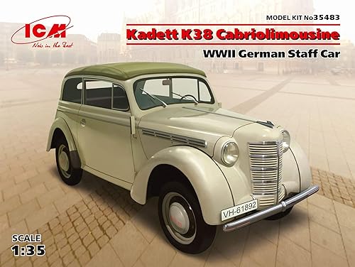 ICM 35483 Kadett K38 Cabriolimousine WWII - Coche de personal alemán, kit de modelo de plástico a escala 1/35