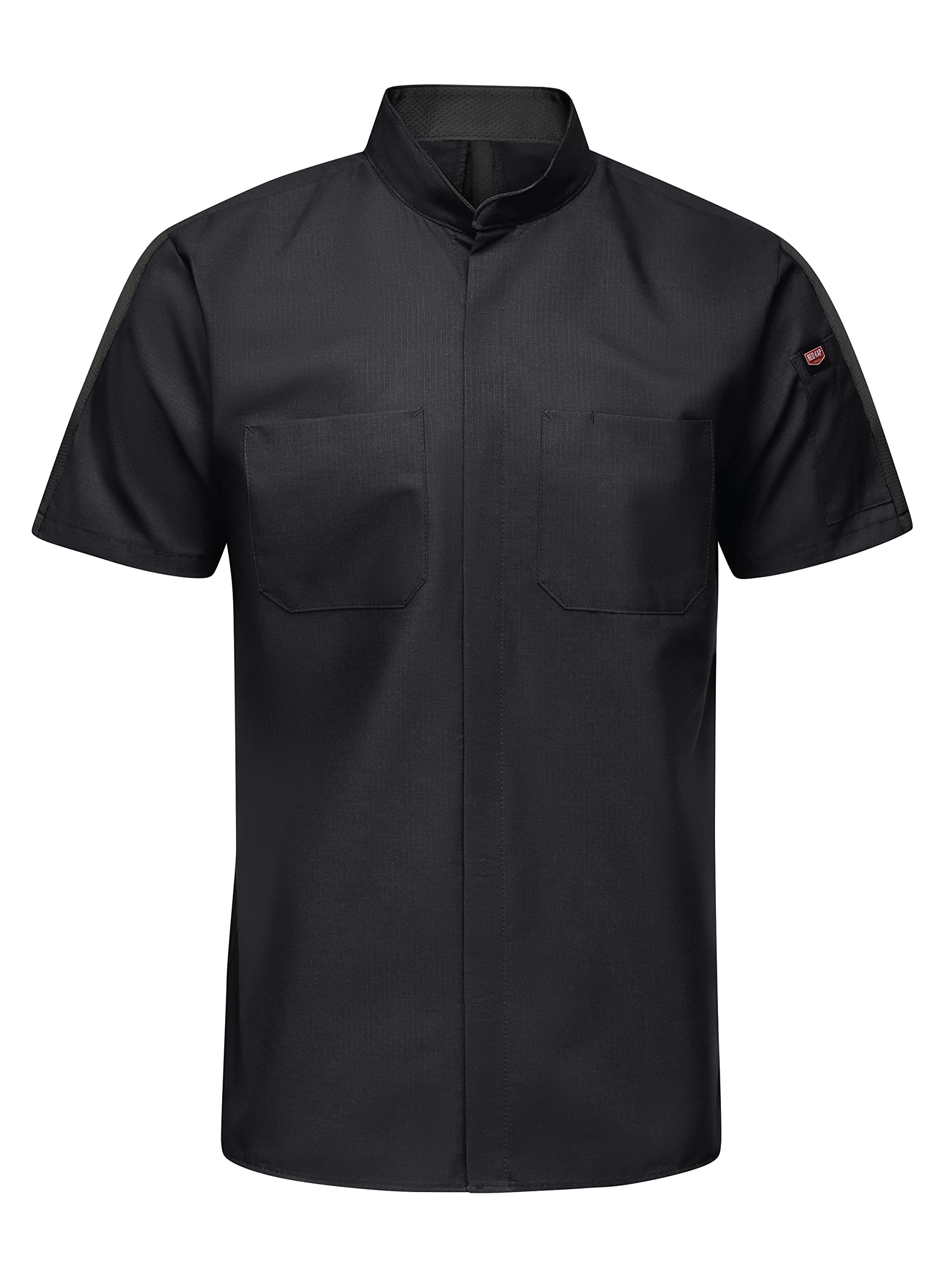 Red KapMen's Short Sleeve Pro+ Work Shirt with Oilblok and Mimix