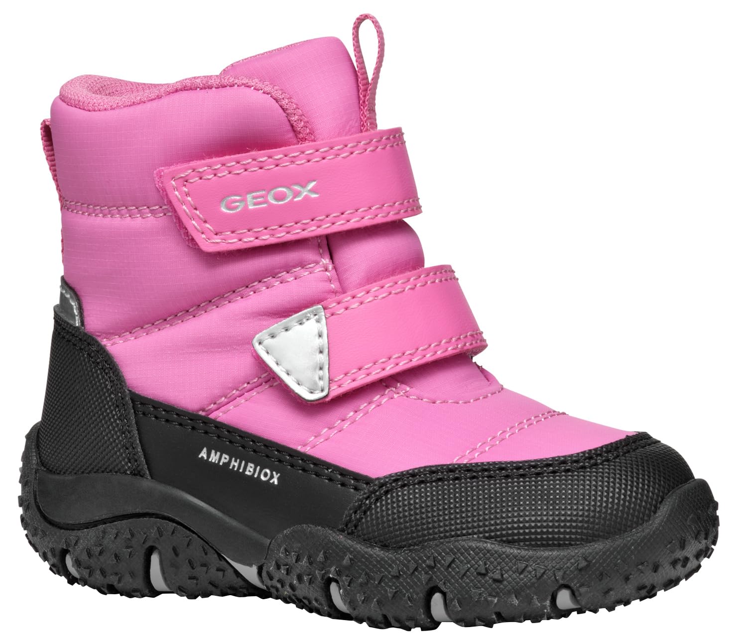 Geox Baby Baltic Girl B ABX Snow Boot, Fuchsia/Black, 3.5 UK Child