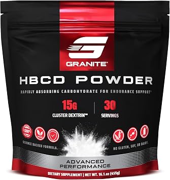Granite Highly Branched Cyclic Dextrin HBCD Powder, Glycogen Supplement for Energy & Muscle Recovery, Cluster Dextrin Carb Powder for Workout Support 30 Servings