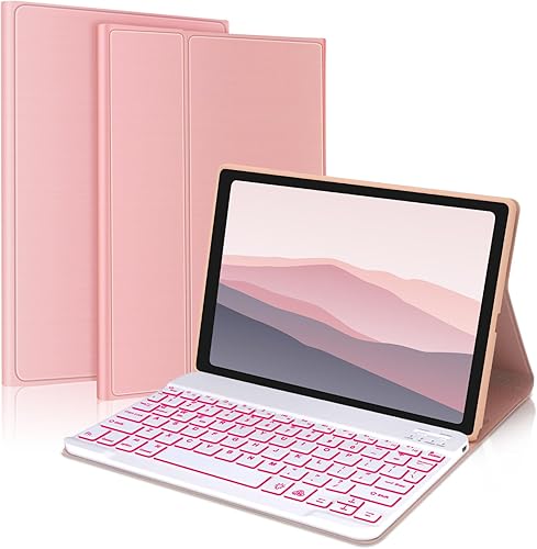 IVEOPPE Funda para Samsung Galaxy Tab A8 2022 con teclado de 10.5 pulgadas, cubierta de teclado Bluetooth inalámbrica desmontable y retroiluminada disponible en Yaxa Venezuela