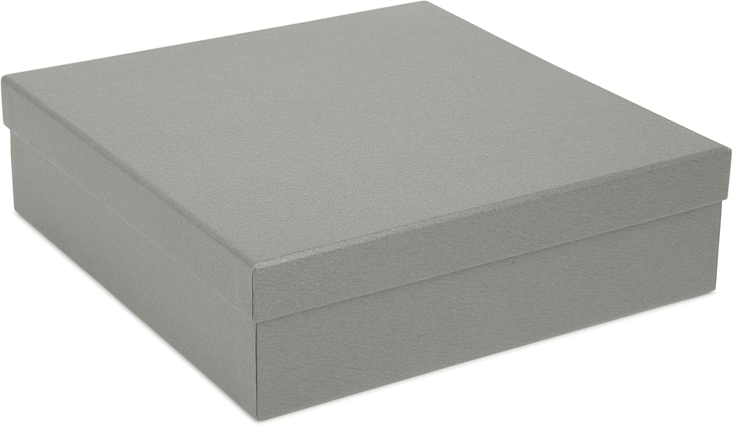 Allure - Rich Suede Gray Luxury Necklace Box, Elegant Diamond Necklace Case, With Gray Velour Interior, Jewelry Display Gift Box, For Unique Proposal, Engagement Or Wedding.