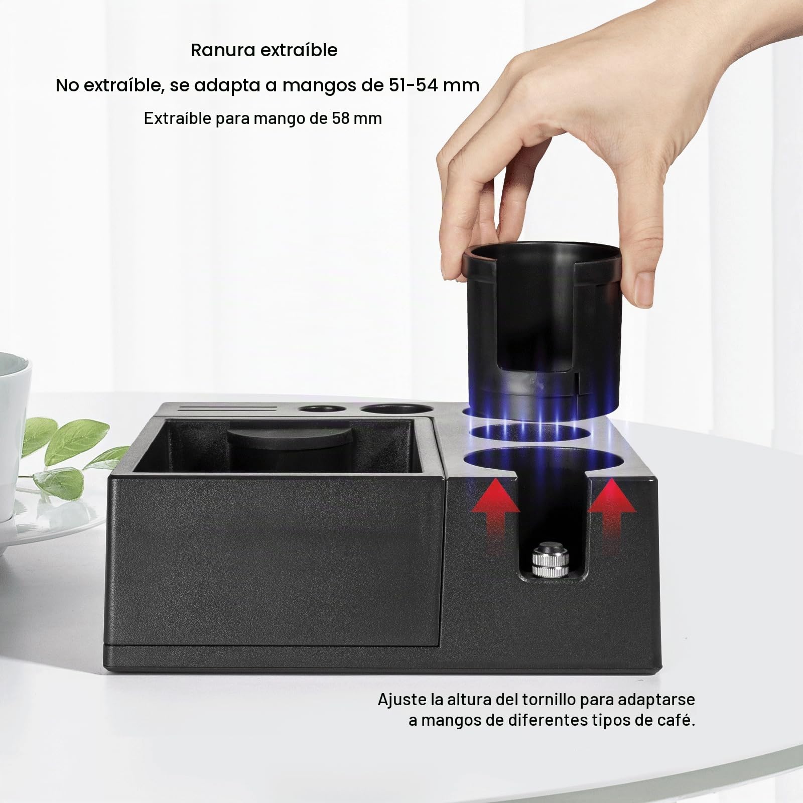 Estación de Tamping de 51-58mm, Tamper Station para Barista, Coffee Tamping Station Accesorios de Barista, Tamper Station Antideslizante,Soporte para Manipulación de Café,Accesorios Cafe