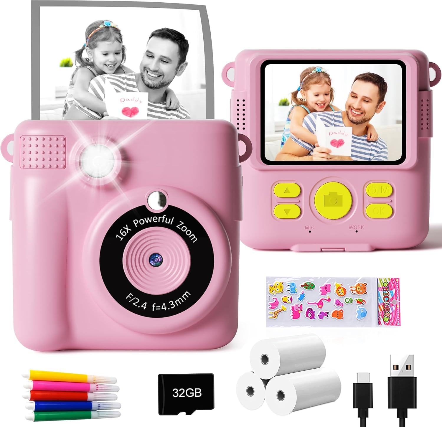 Kids Instant Print Camera