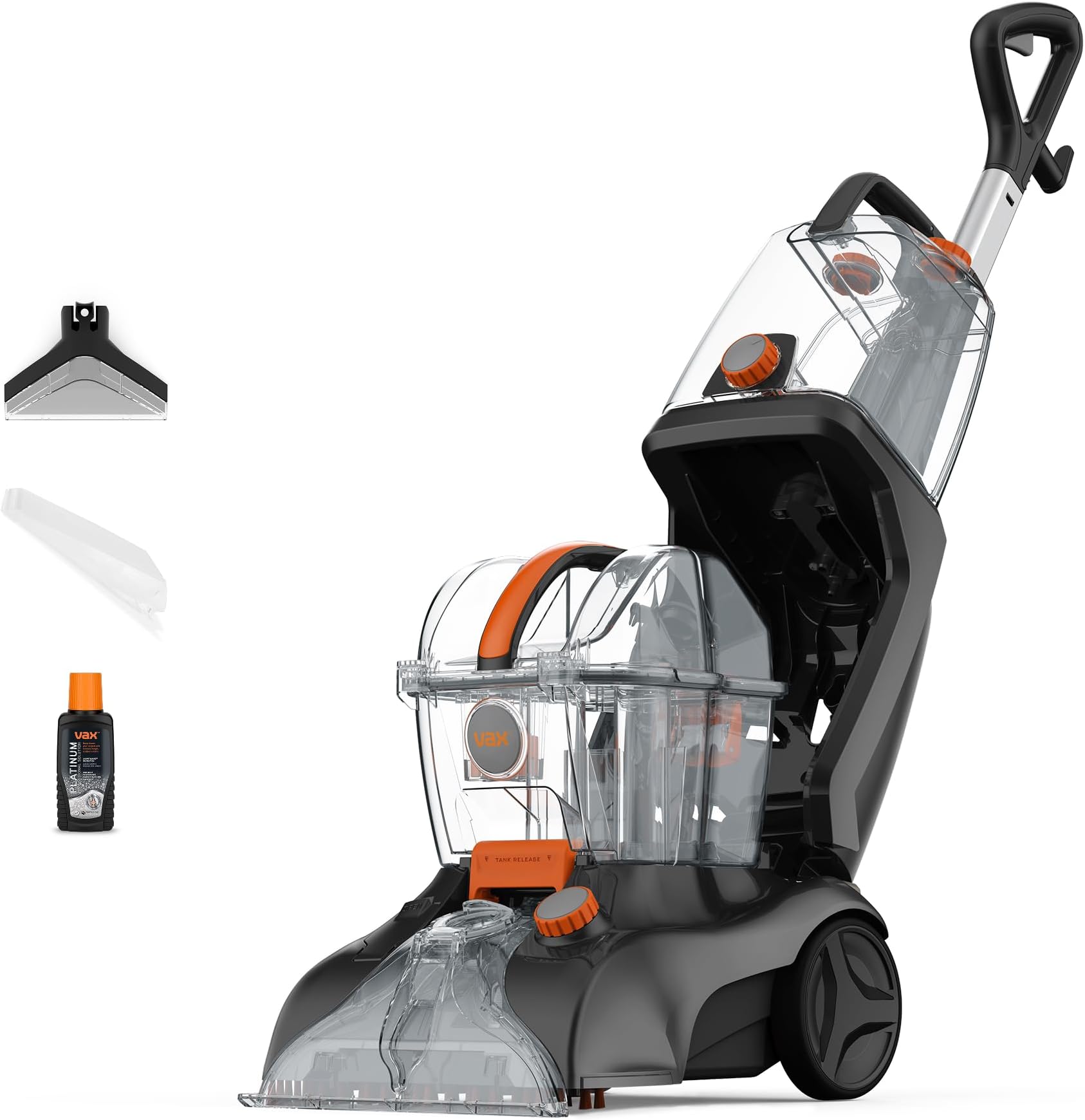 Vax Rapid Power Revive Carpet Cleaner | Deep Clean and Leaves Carpets Dry in less than 1hr | XL Tank Capacity - CWGRV011, Graphite, 2.5 Litre, 240W