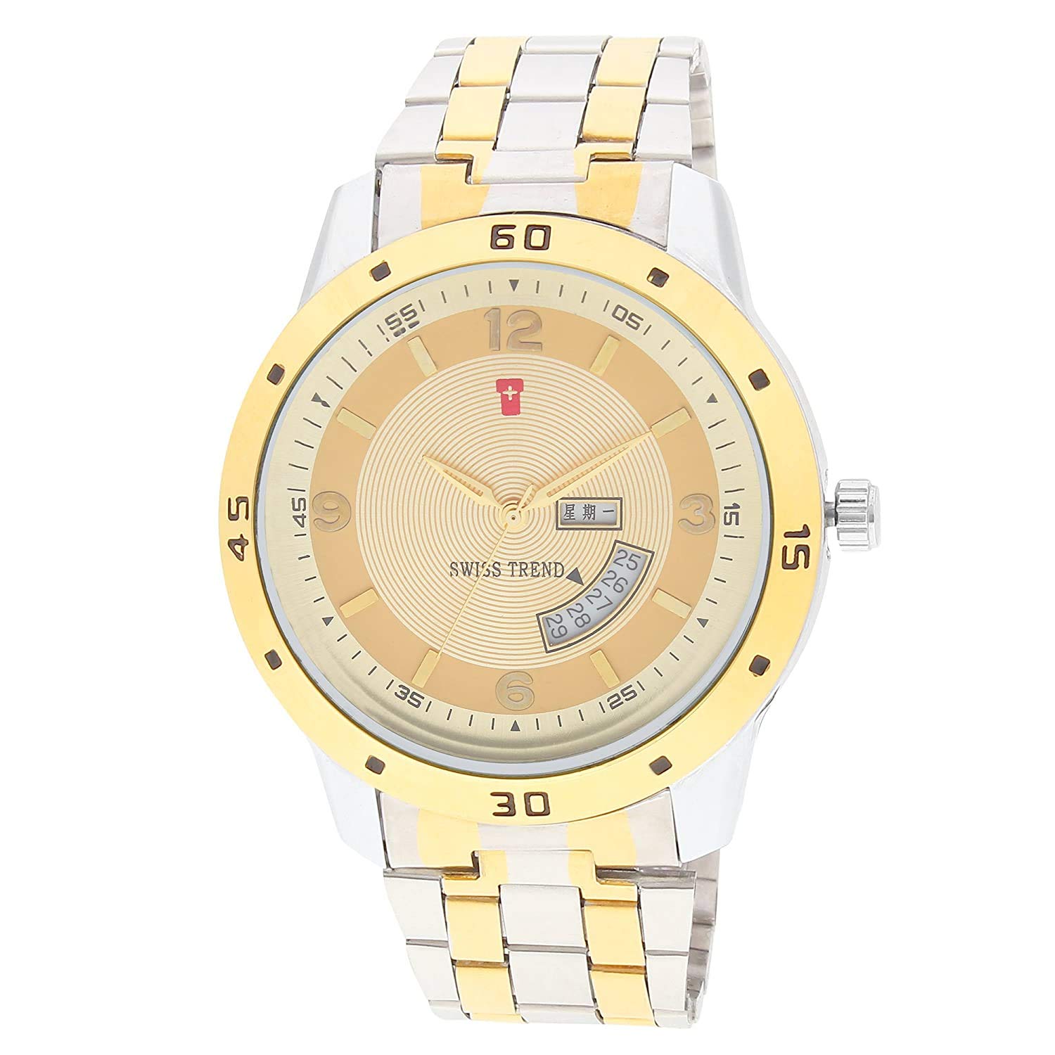 Swiss Trend Golden Dial Mens Watch|Boys Watch (B07CNRZ3SC) Amazon Price History, Amazon Price Tracker