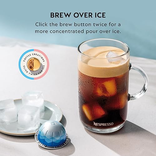 Miniatura 9 de Nespresso Vertuo Pop+ Deluxe de De'Longhi con Aeroccino, Plata y Cápsulas VertuoLine, café tostado medio y oscuro, paquete variado, Stormio, Odacio,