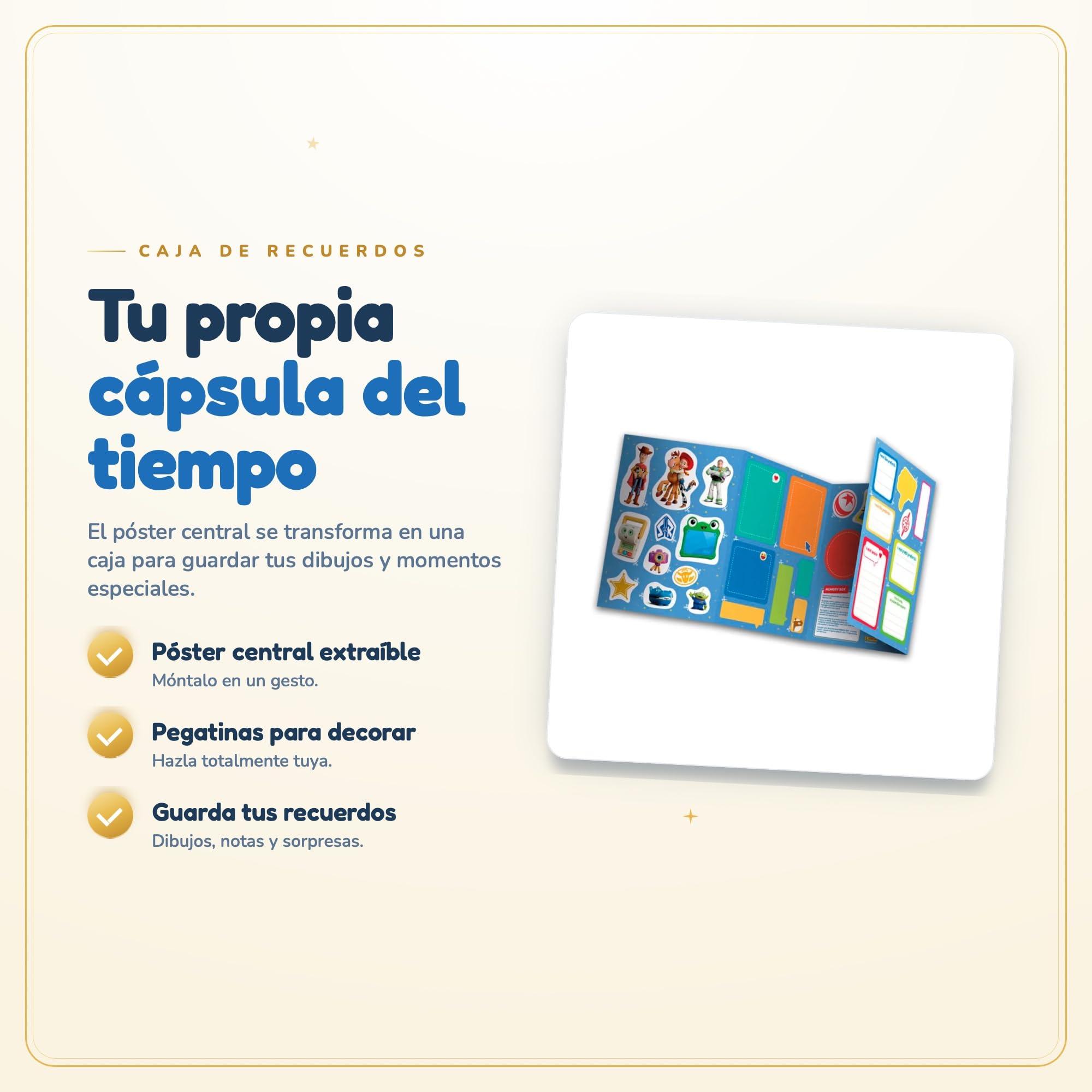Panini Pack Coleccionista Toy Story 5, Álbum 32 Páginas + 50 Sobres (250 Cromos) y deckbox para repetidas