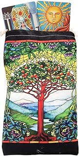 armazenamento cartas tarô – Bolsa para cartas dados – tarô com cordão para jogo tabuleiro, armazenamento dados, armazenamento cartas tarô, dados para cartas tarô, peças jogo Littryee