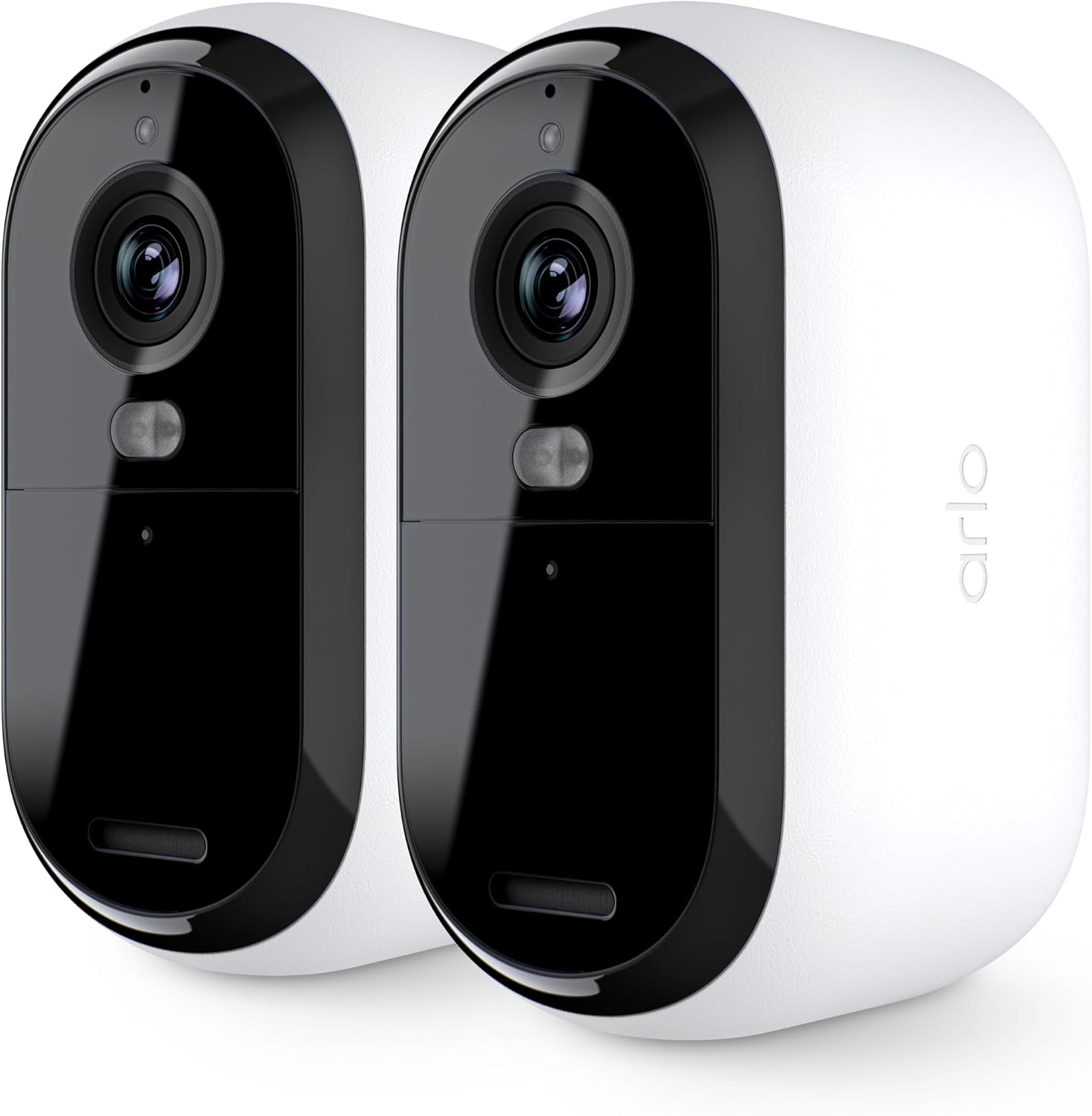 Essential Security Cameras Wireless Outdoor 1080p HD (2nd Gen, 2023 Release) - Battery Power, Person Recognition, Package Detection, Animated Preview, 1-Month Trial of Secure Plan, 3 Cam, White