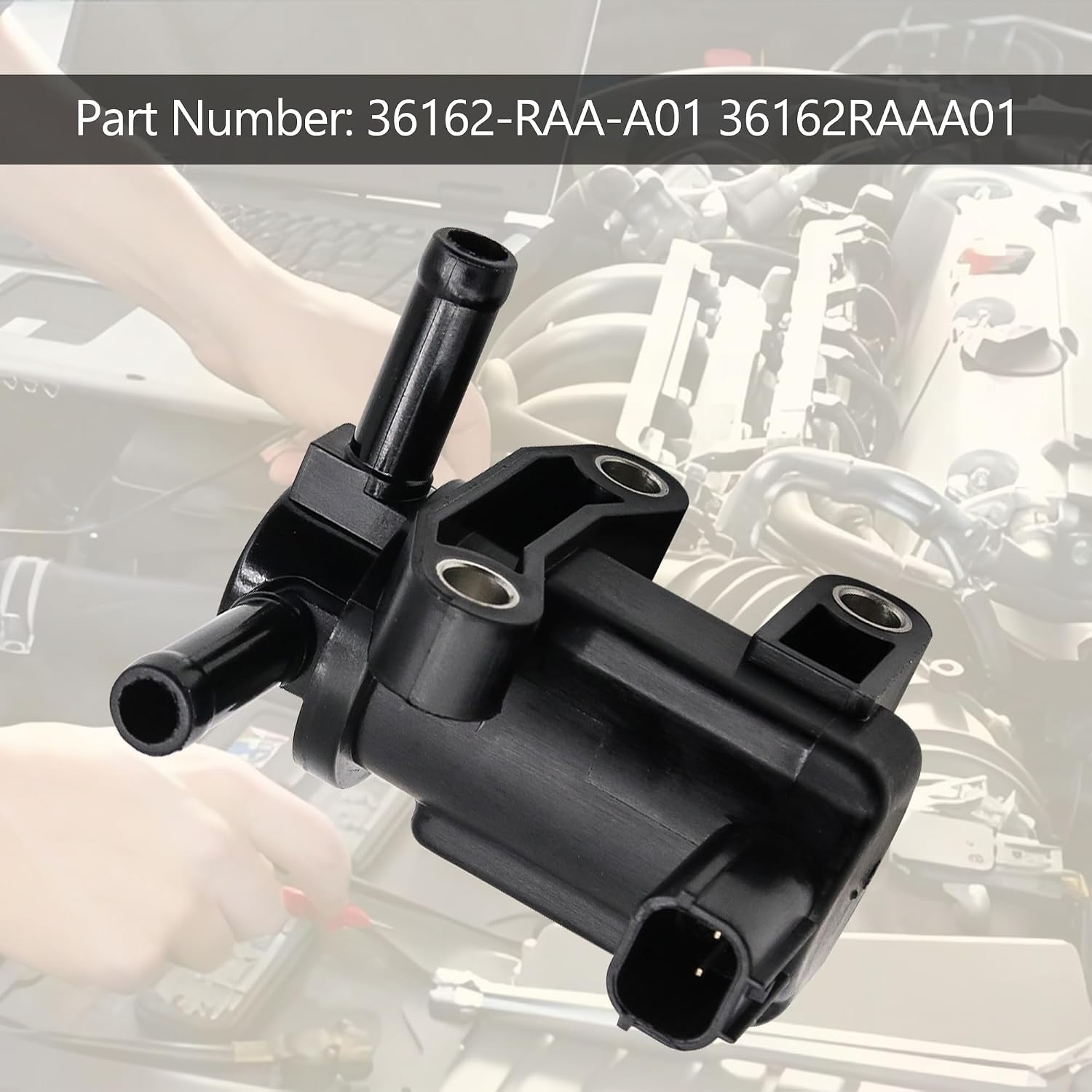 36162-RAA-A0 Canister Purge Solenoid Valve Replacement for Honda Accord 2.4L 2003-2007 for Element 2003-2011 for Acura TSX 2004-2005