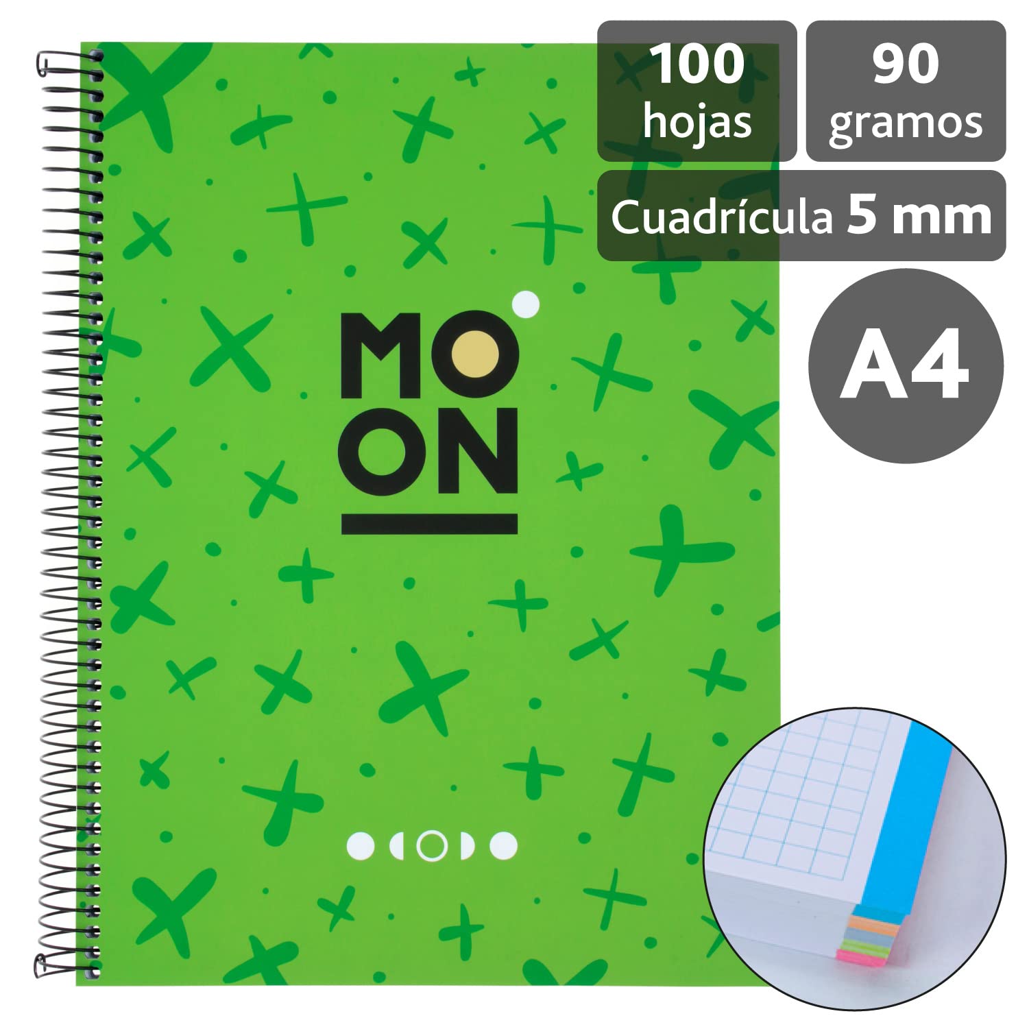 Unipapel Öko-Ordner A5 Mit 4 Ringen - Inkl. 90 Recycelte Blätter