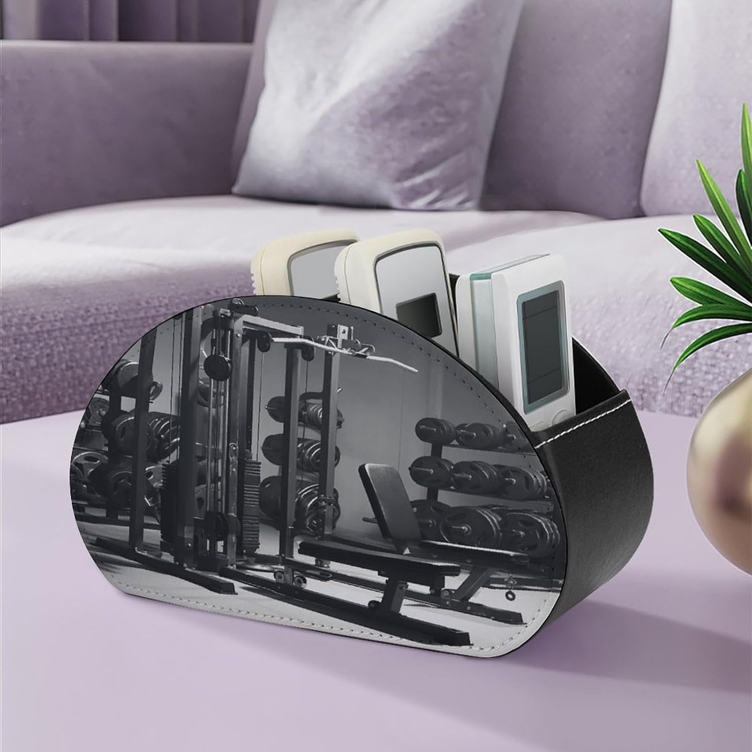 Gym Equipment PU Leather Remote Control Holder image 5
