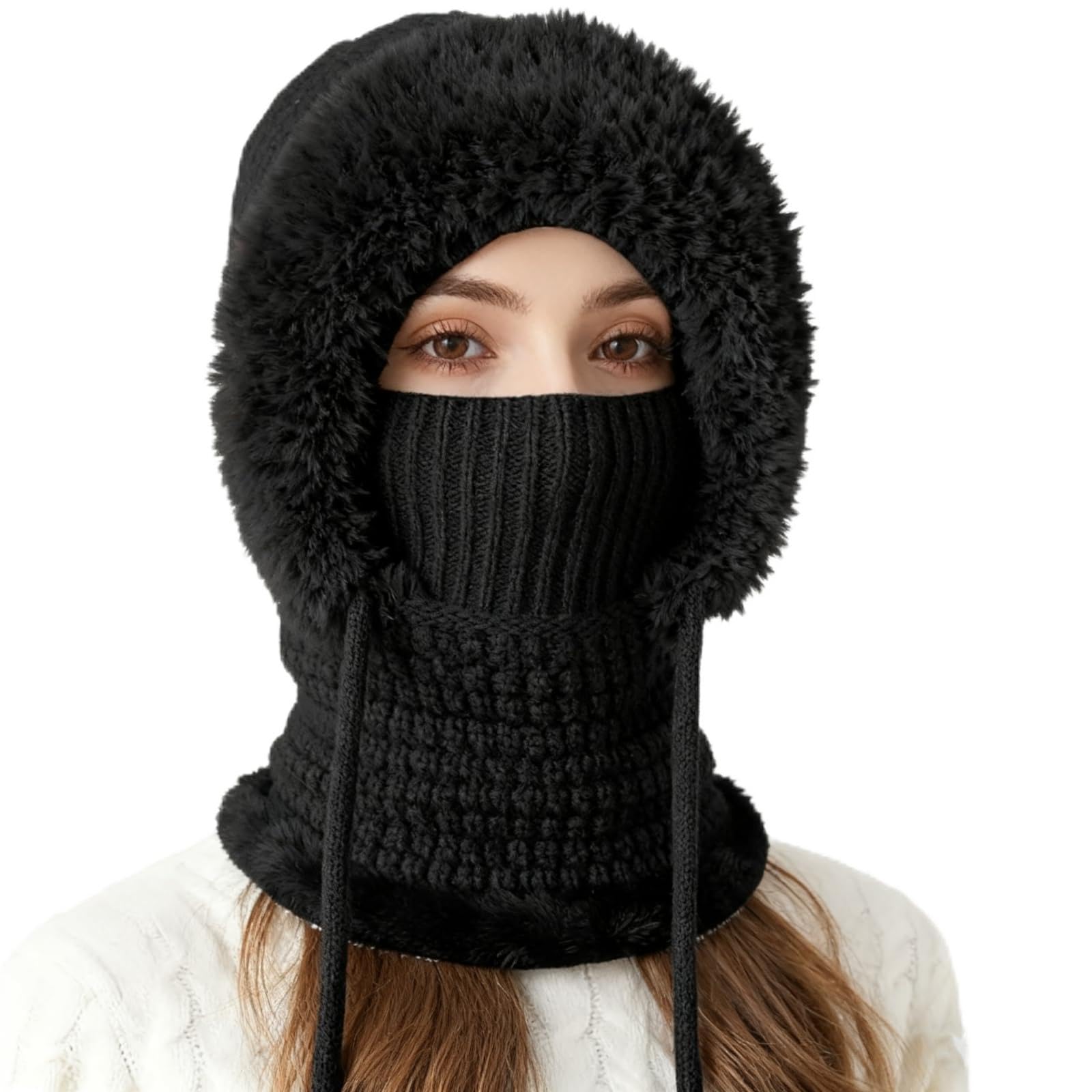 3 in 1 Beanie Hat with Scarf and Mask