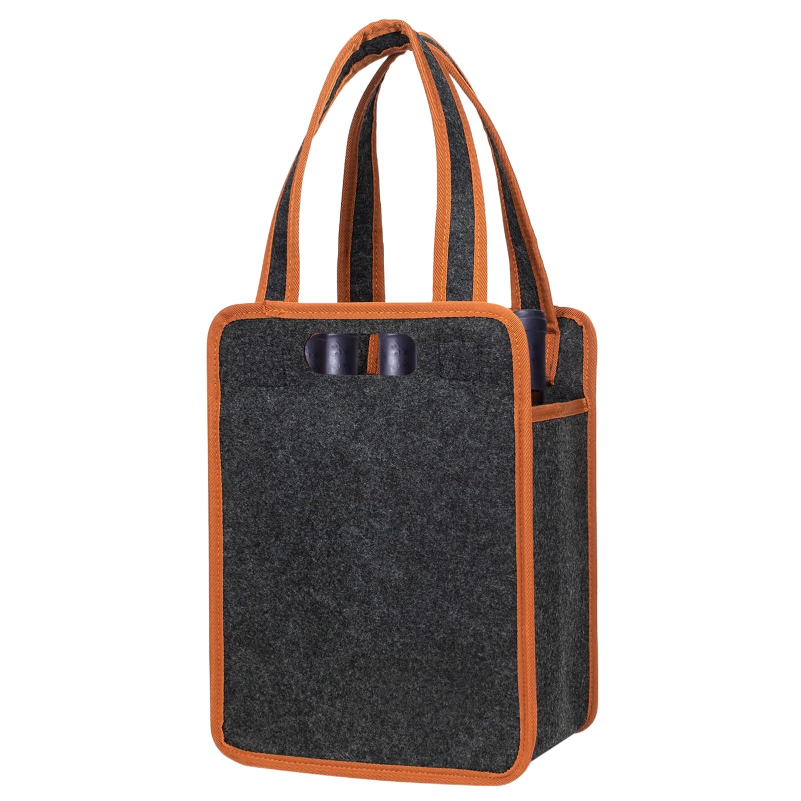 Portabotellas de vino de fieltro de alta calidad y diseño duradero con aislamiento térmico