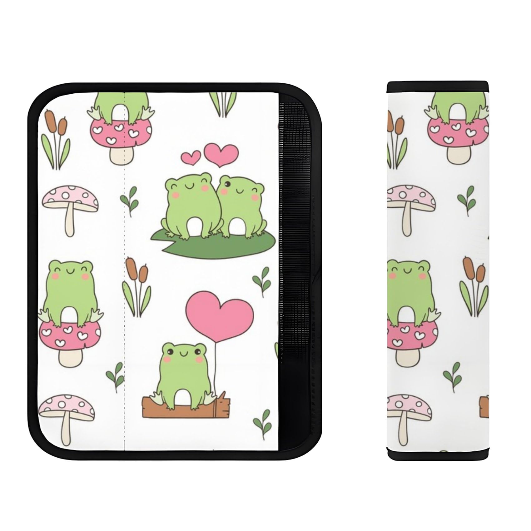 Valentines Frog Companion Seat Belt Pads, Comfortable Seatbelt Covers Seat Belt Accessories All Season Seatbelt Pads General Comfort Pad Car Protective Cover Chest Cushion