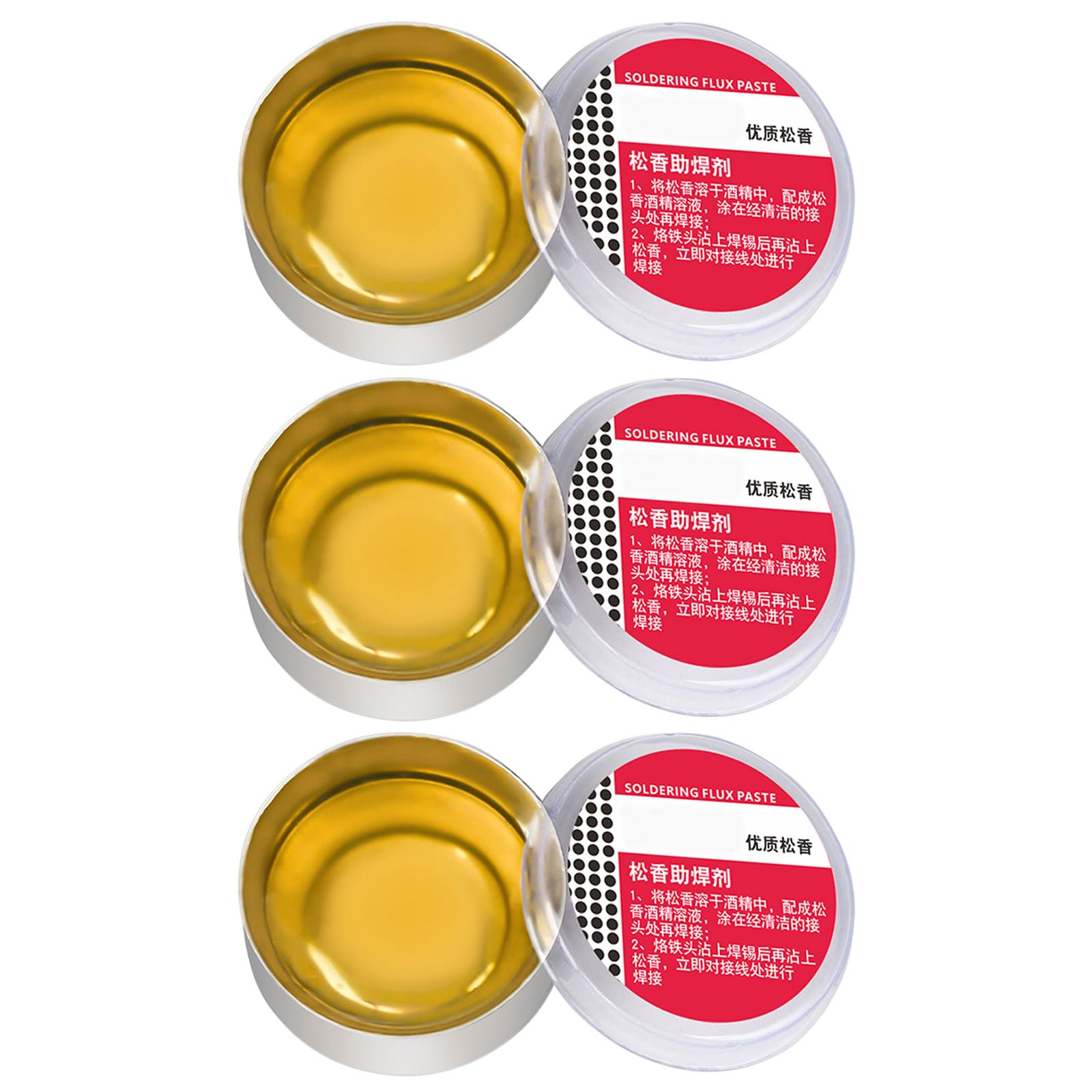 Oxxggkao 3 Packs Efficiency Solder Pastes For Electronic Component Efficient Soldering Circuit Board Assembly Home Appliance Repair Soldering Flux