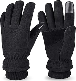Winter Thermal Gloves 20°F Cold Weather Proof Warm Fleece with Insulated Cotton for Driving Shoveling Work Glove Men Women...
