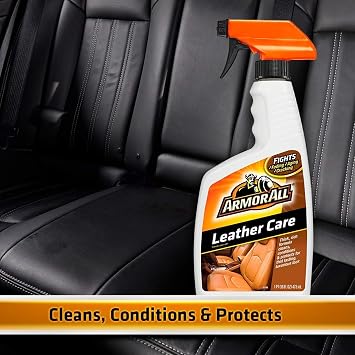 Armor All Car Leather Care Spray, Leather Cleaner and Protectant for Cars, Trucks and Motorcycles, 16 Fl Oz