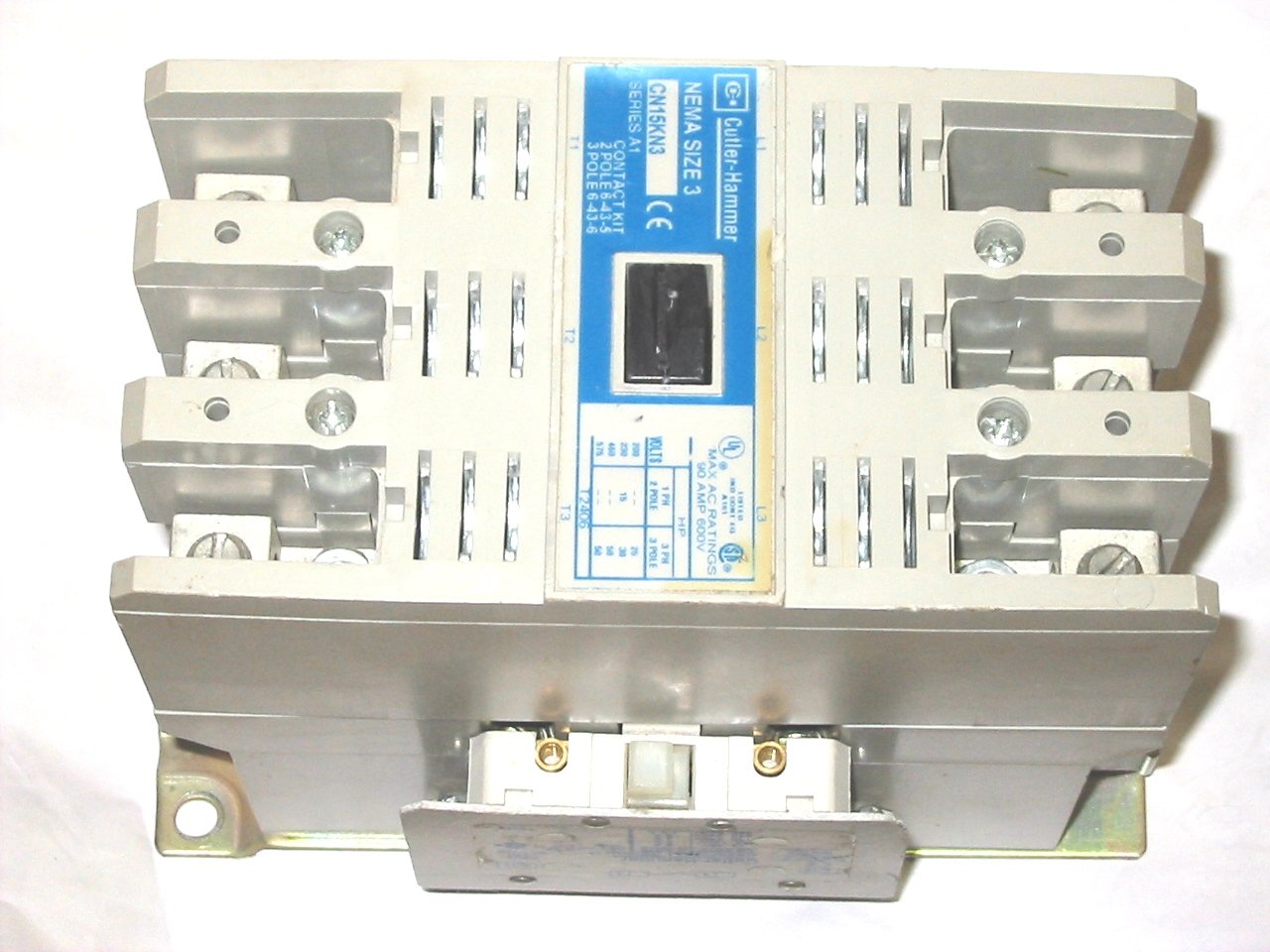 Eaton CN15KN3A NEMA Magnetic Contactor,90A,120VAC,NEMA3