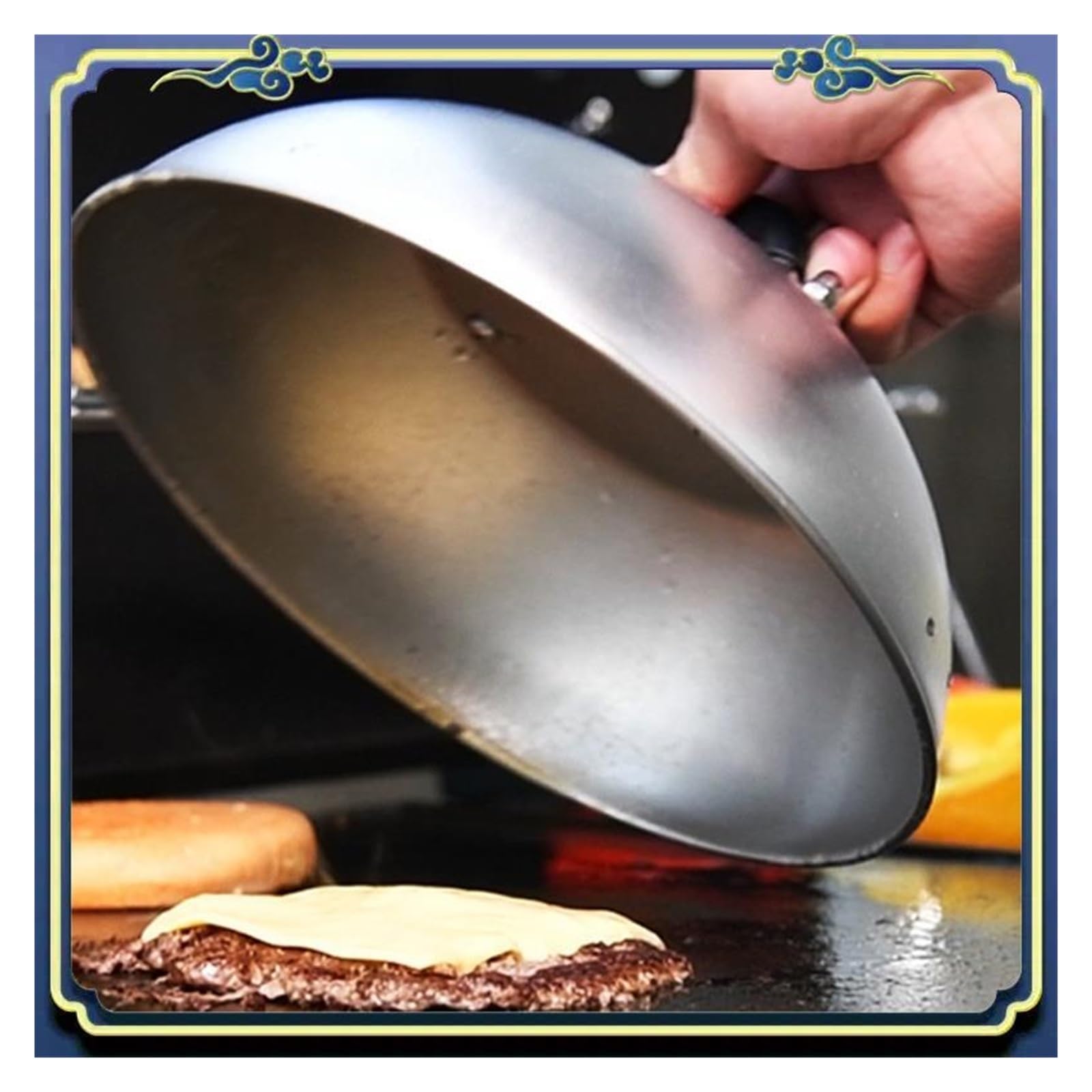 Broyeur de Hamburger Ensemble d'outils BBQ, Bouteille saveur spatule Couvercle Pot Presse