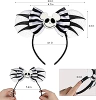 Vista 2 de FANYITY Orejas de ratón, diadema de lentejuelas con orejas de ratón para niños, niñas y mujeres (TW)