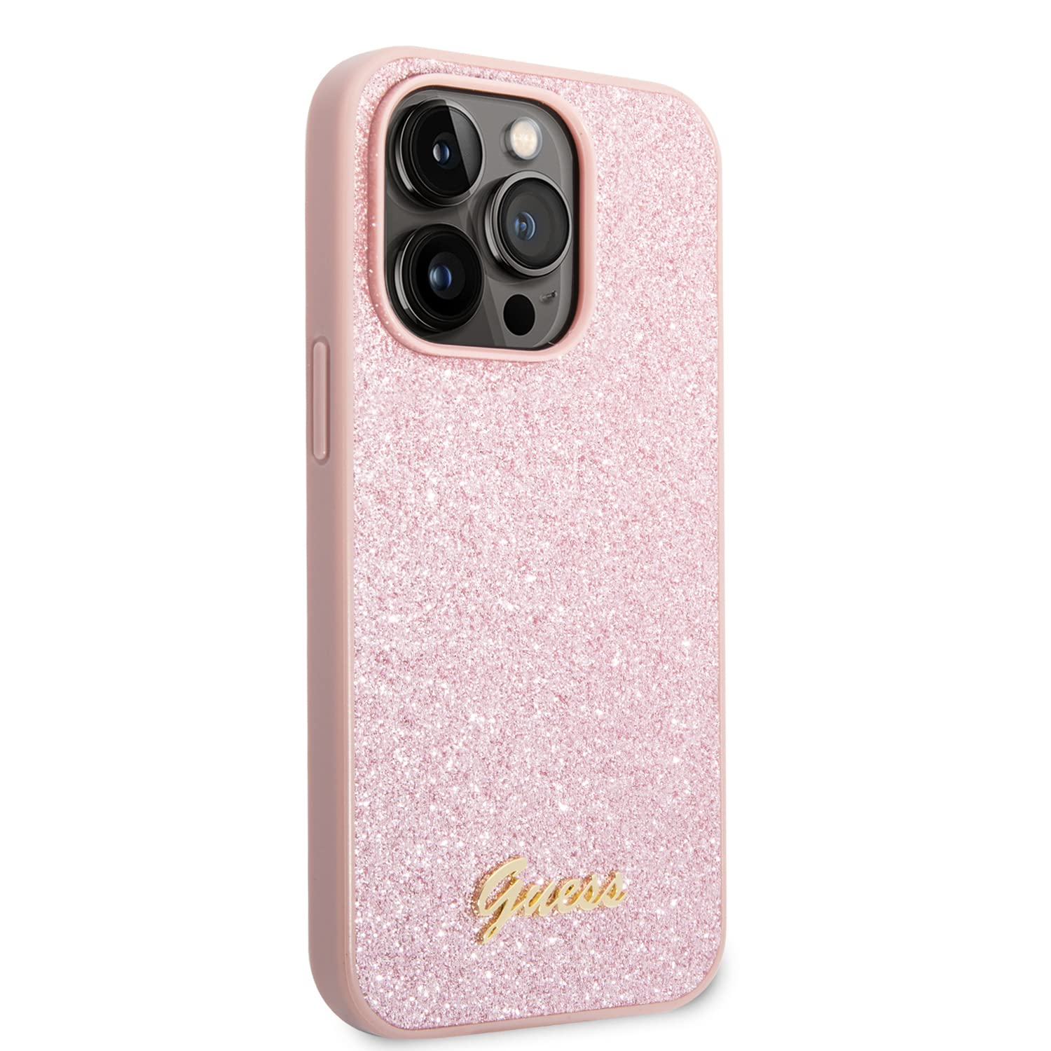 Guess GUHCP14XHGGSHP - Carcasa rígida para iPhone 14 Pro MAX 6, 7", Color Rosa y Negro