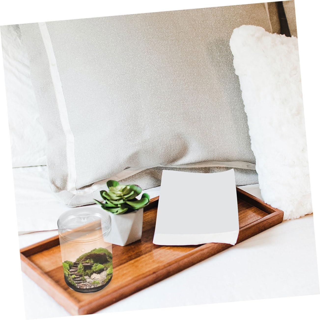 Micro Landscape Glass Bottle Planter for DIY Succulent and Moss Terrarium Creative Desktop Decoration for Office Home Cafe and for Artistic Display
