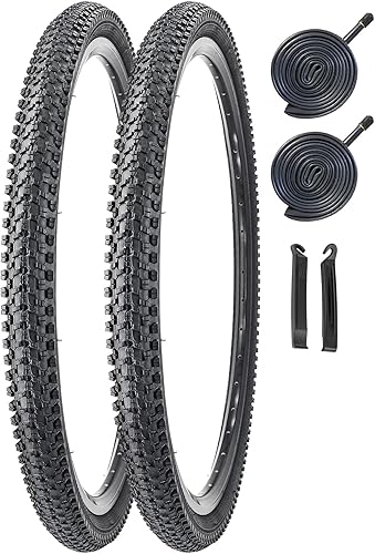 Paquete de 2 neumáticos de bicicleta de 24 26 27.5 x 1.95 27.5 29 x 2.125 pulgadas, neumático plegable de repuesto para bicicleta de montaña MTB