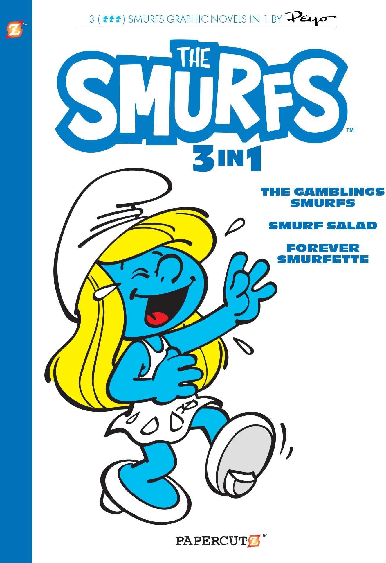 The Smurfs 3-in-1 9: The Gambling Smurfs / Smurf Salad /Forever Smurfette: Volume 9 (Smurfs Graphic Novels, 9)