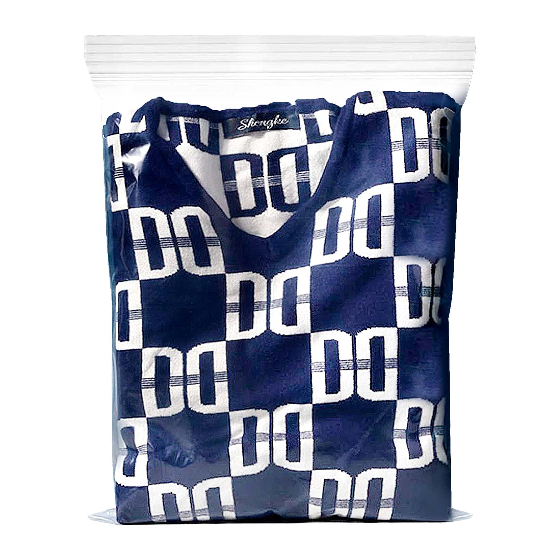 xinsheng Ziplock Bags, Zip Bags 16 x 24 cm, Lockable Plastic Bags, Large Zip Bags, Resealable Plastic Bags, Thickening Durable, Applicable Craft Supplies, Clothes Storage, Pack of 100