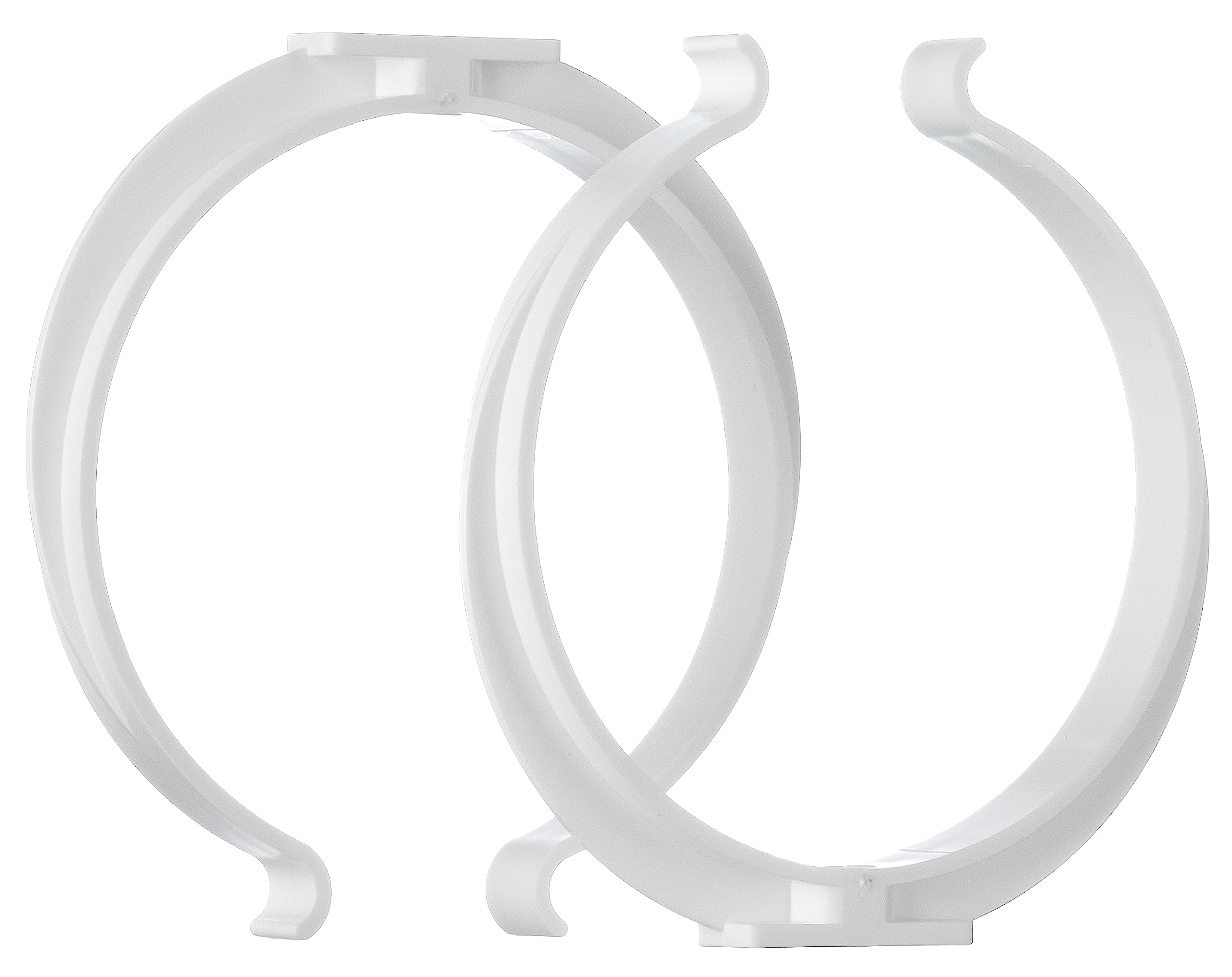 Lirast White Ø 125Mm / 5 Inch Pipe Clamp - Ducting Clip - Support Bracket For Plastic Duct/Pack Of 2