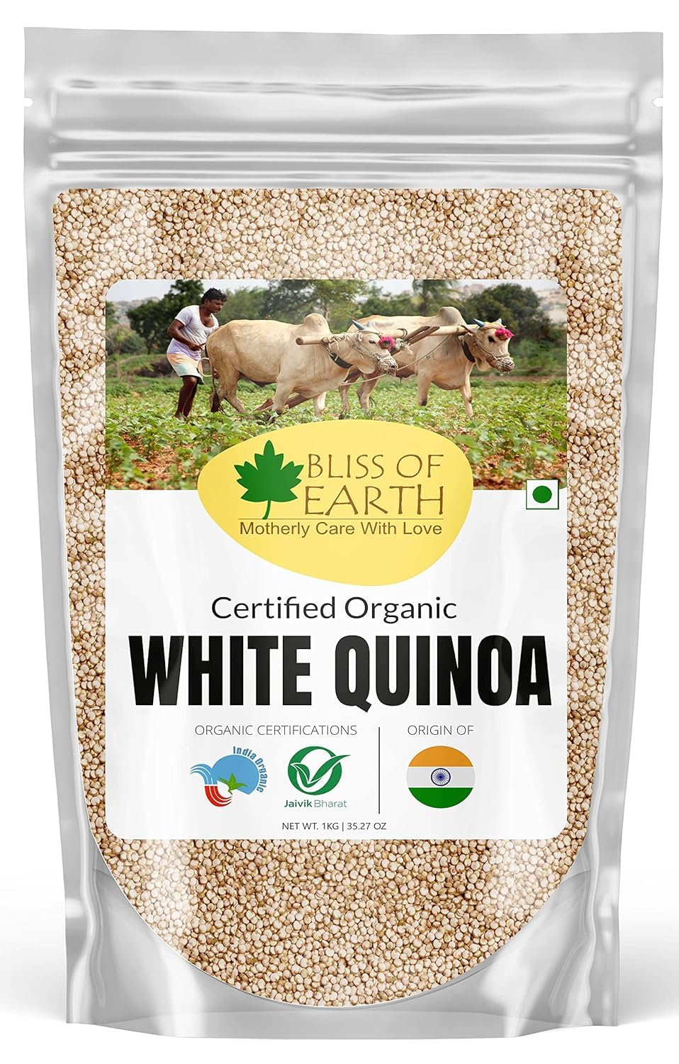 Bliss of Earth Organic White Quinoa 1kg Organic for Weight Loss, Raw Super Food (B08M5X7Y27) Amazon Price History, Amazon Price Tracker