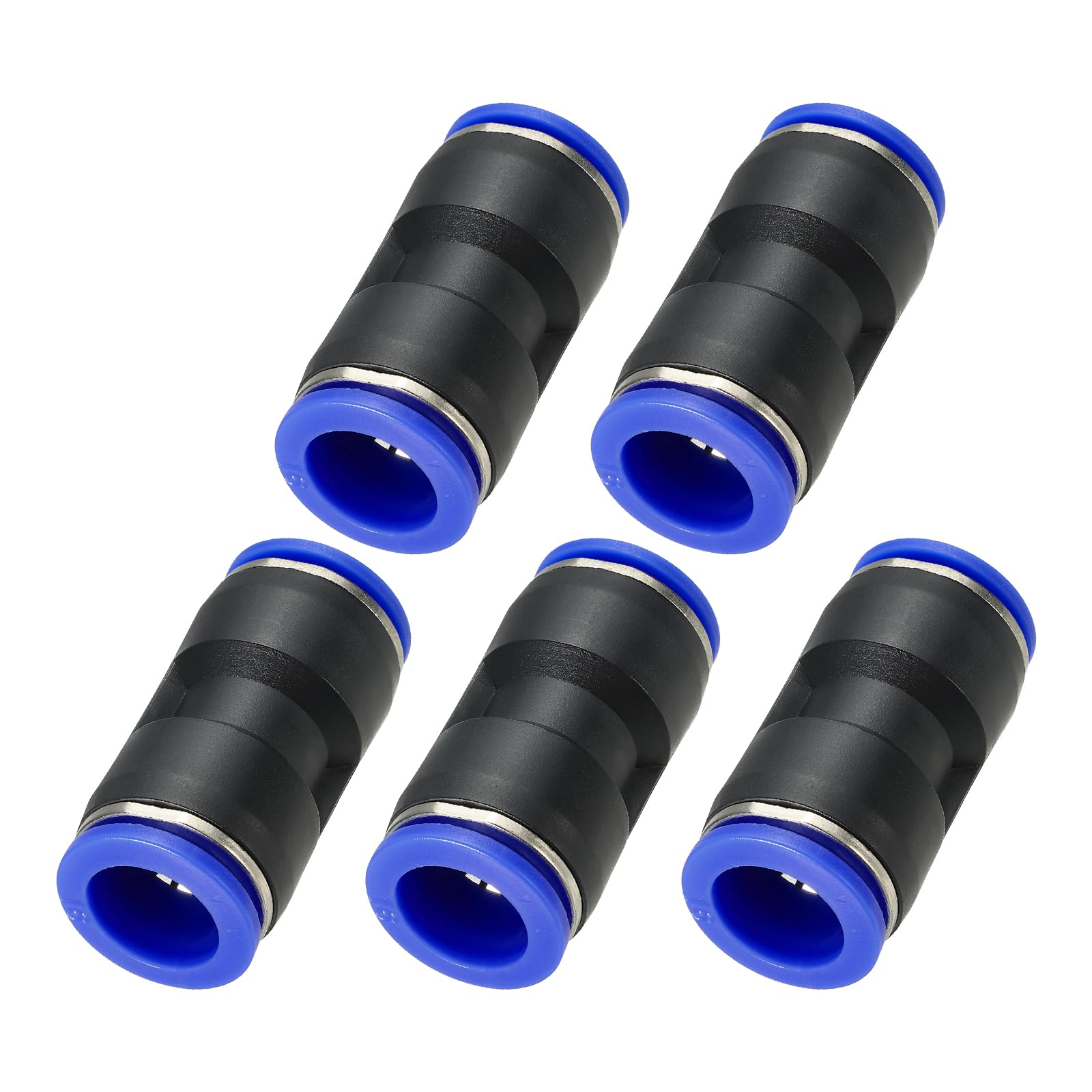 PATIKIL Lot De 3 Raccords Pneumatiques à Connexion Rapide De 1,27 Cm à 12 Mm, Noir Et Bleu