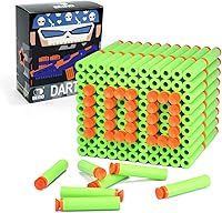 Vista 12 de EKIND Paquete de 100 piezas de repuesto de dardos de succión de bala de espuma compatible con NERF N-Strike Series Blaster (negro)