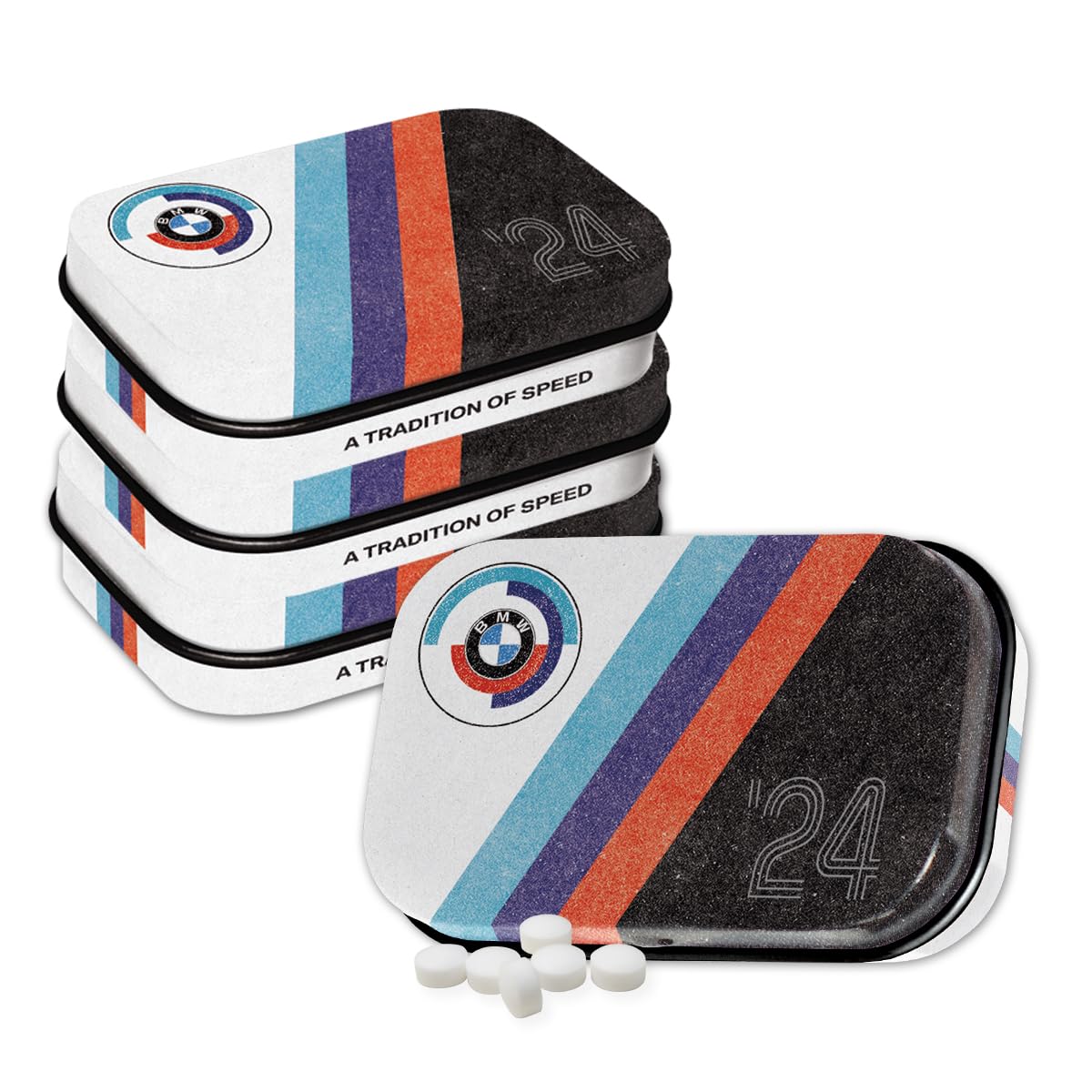 Boîte à pilules BMW Motorsport rétro Nostalgic-Art mini boîte métal vintage