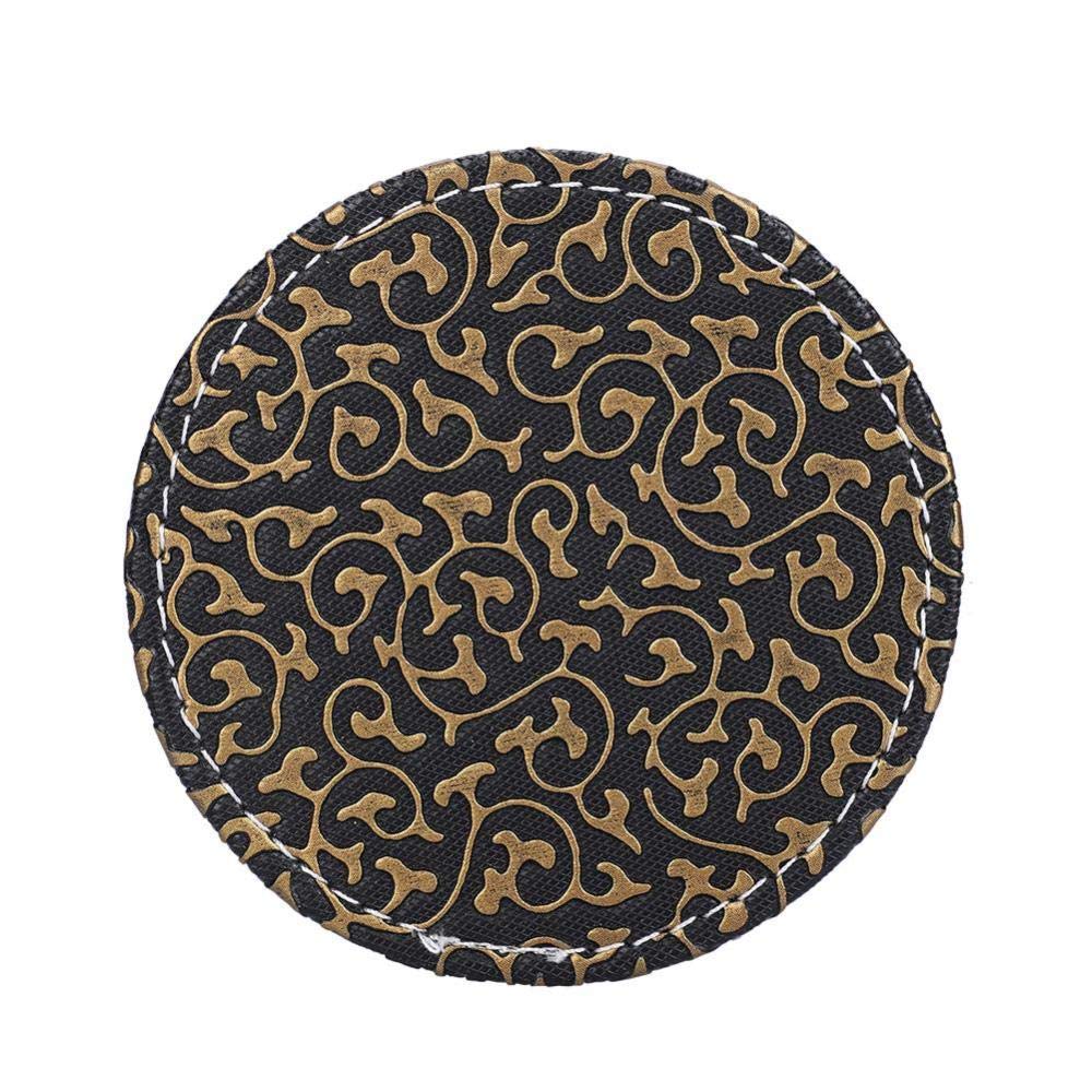 Lklnkvl 5 Placemats, Silicone Mat Pu Leather Drink Coasters With Holder Set Of 6 For Table Protection Placemat For Dining Table-1(5)
