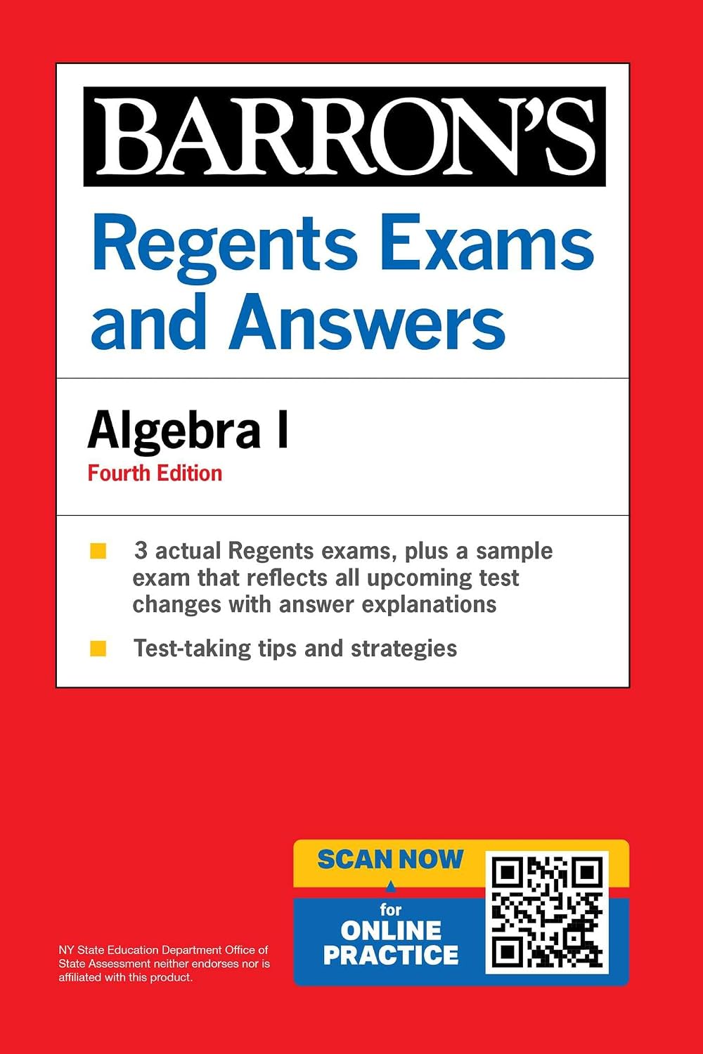 Regents Exams and Answers: Algebra I, Fourth Edition (Barron's New York Regents)