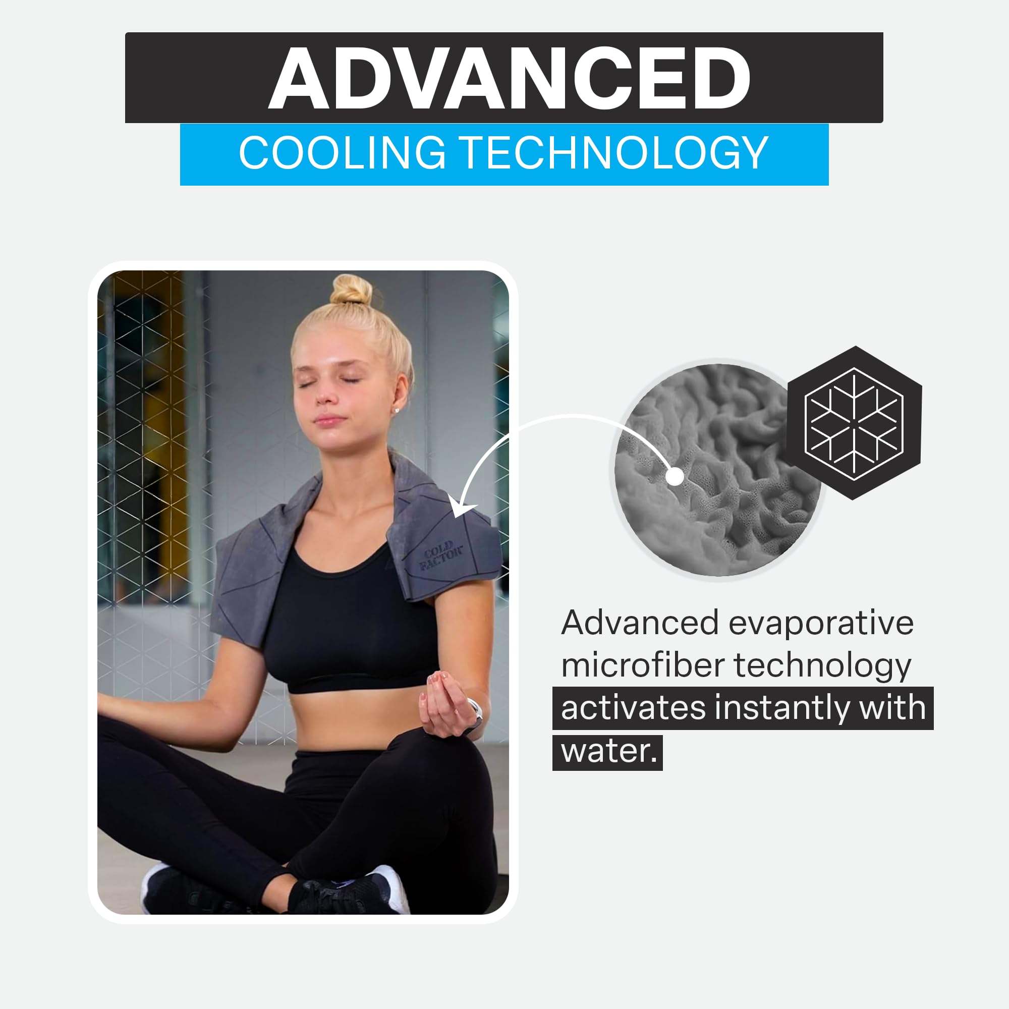 1 pièce Serviette de glace en microfibre pour le cou, légère et fine