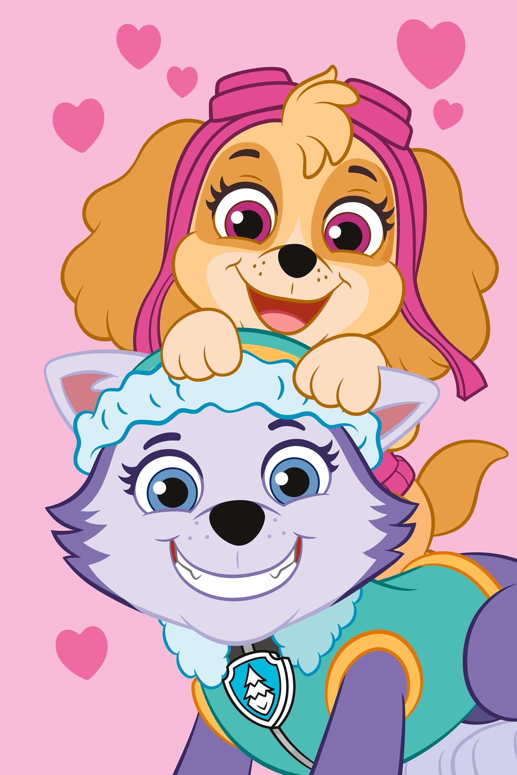 Jerry Fabrics Pink Paw Patrol Fleece Blanket 100 X 150Cm - Super Soft Blanket Fleece Throw - Gifts For Kids