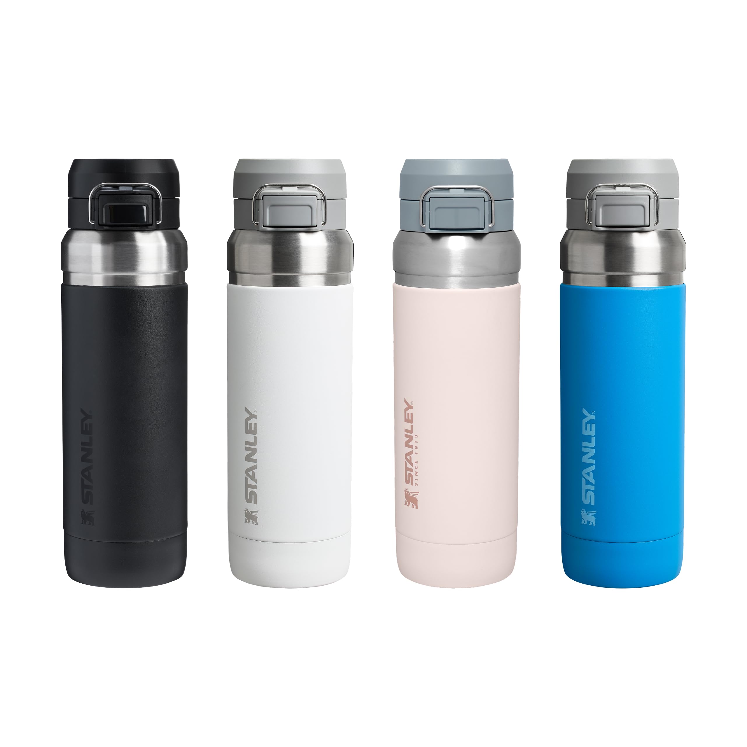 STANLEY 1913 Quick Flip Trinkflasche 1.06L - Rose Quartz | 18 Std. kalt - Auslaufsicher - BPA-frei - Spülmaschinenfest