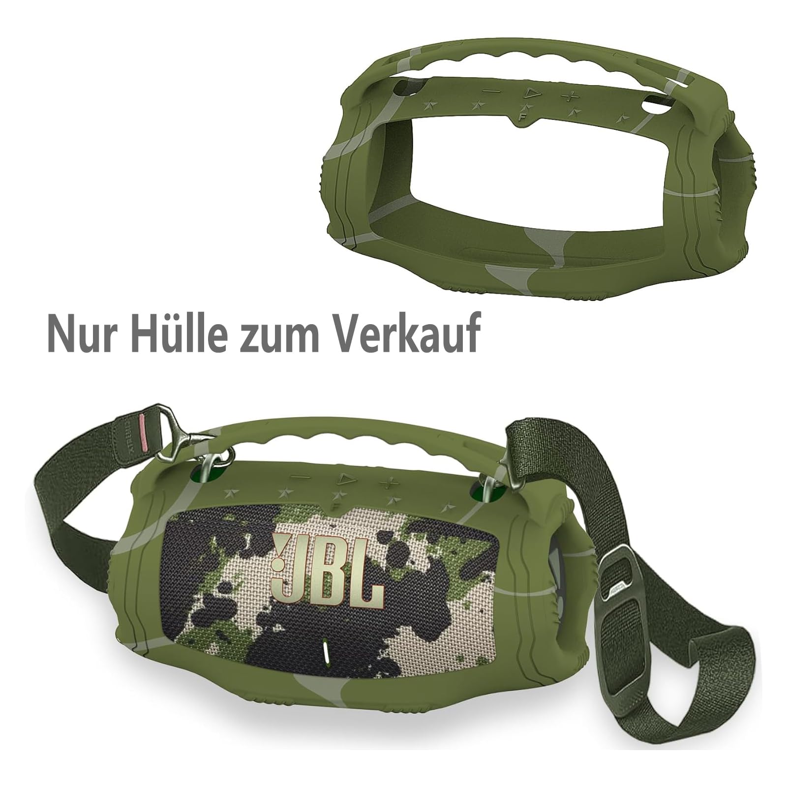Silikon Case Cover Griff für JBL Xtreme 4 Portable Lautsprecher, weiche Schutzhülle für JBL Xtreme 4 Portable Lautsprecher Zubehör (nur Fall)