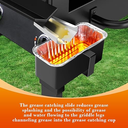Vista 112 de Uniflasy Bandeja de grasa 69804 con bandeja de captura 67047 para parrillas de gas Weber Spirit serie 300, Spirit E310 E320 E330 S310 S320 S330