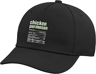 Thanksgiving Christmas Chicken Parmesan Nutrition Fact Adjustable Baseball Hat