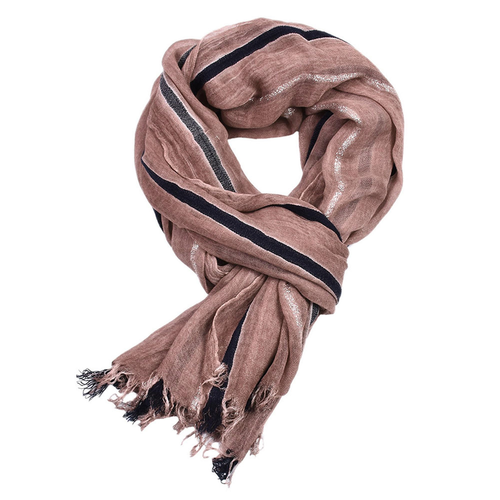 Bufanda de hombres de algodón rosa 190x90cm pañuelo básico invierno con estampado 4