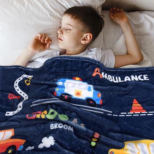 Miniatura 2 de BOOPBEEP Ambulancia - Manta de coche para bebé, manta para guardería, linda manta suave y cálida de invierno para la siesta, juguetes de cumpleaños